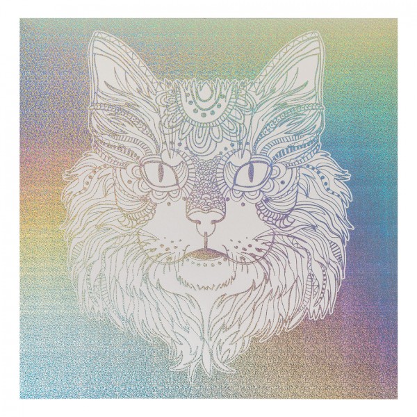 Розмальовка антистрес В5 24арк."Holographic Animals" №742956/Santi/(25)