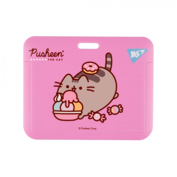 Бейдж "Yes" Pusheen №940323 горизонт.,слайдер(20)
