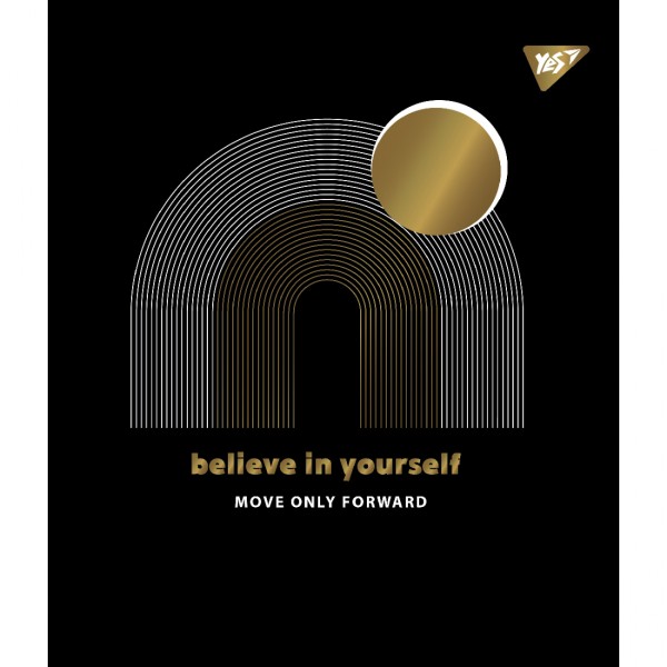 Зошит А5 YES 96арк. лін. мат. ВДЛ+ УФ-виб+Pantone Gold "Good vibes" №766911(5)(60)