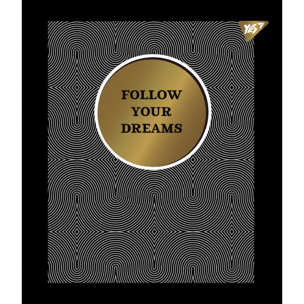 Зошит А5 YES 96арк. лін. мат. ВДЛ+ УФ-виб+Pantone Gold "Good vibes" №766911(5)(60)