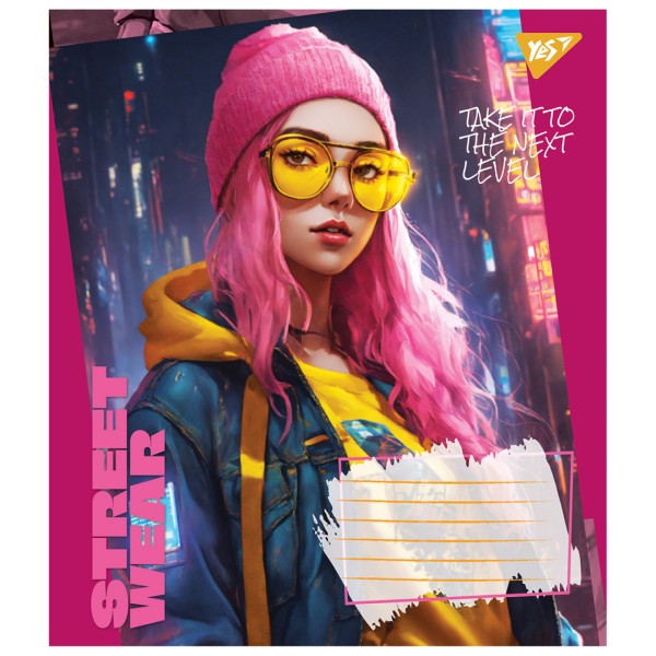 Зошит 24арк. кліт. YES Street wear №767023(20)(320)