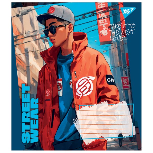 Зошит 24арк. кліт. YES Street wear №767023(20)(320)