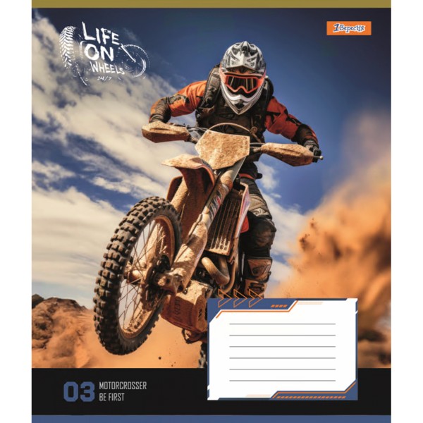 Зошит 24арк. лін. 1В Life on wheels №767030(20)(320)