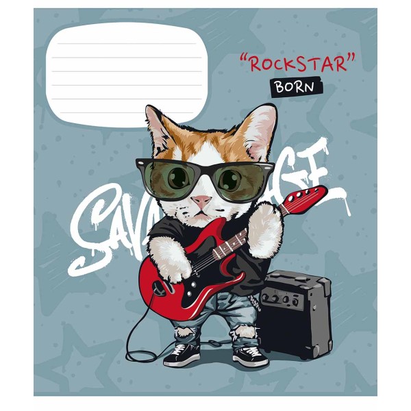 Зошит 12арк. кліт. Школярик "Stey Strong" виб. УФ-лак №012-3308K(30)(300)