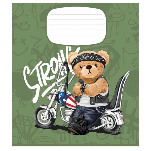 Зошит 12арк. кліт. Школярик "Stey Strong" виб. УФ-лак №012-3308K(30)(300)