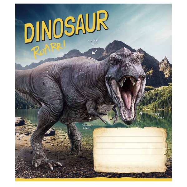 Зошит 12арк. лін. Школярик "Jurassic world" ВД-лак №012-3310L(30)(300)