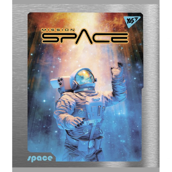 Зошит А5 YES 48арк. лін. мат. ВДЛ+ УФ-виб+мікроембосінг "Space" №766882(5)(100)