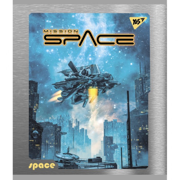 Зошит А5 YES 96арк. лін. мат. ВДЛ+УФ-виб.+мікроембосінг "Space" №766907(5)(60)