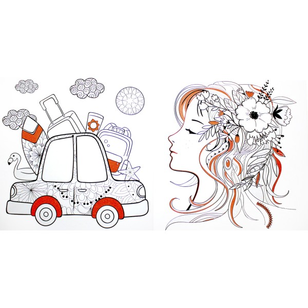 Розмальовка В5 "Color & Relax" мікс №РМ-67/Апельсин/(18)