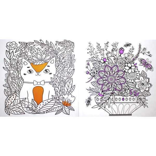 Розмальовка В5 "Color & Relax" мікс №РМ-67/Апельсин/(18)