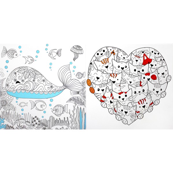 Розмальовка В5 "Color & Relax" мікс №РМ-67/Апельсин/(18)