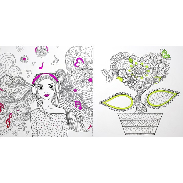 Розмальовка В5 "Color & Relax" мікс №РМ-67/Апельсин/(18)