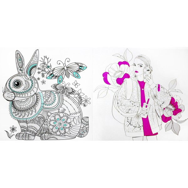 Розмальовка В5 "Color & Relax" мікс №РМ-67/Апельсин/(18)