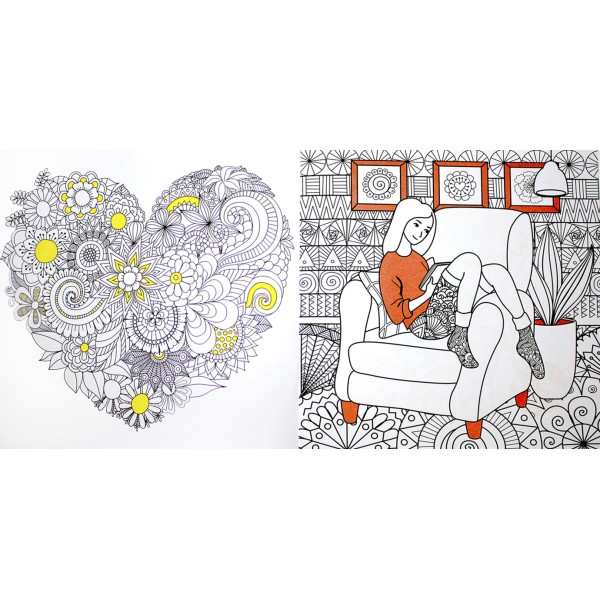 Розмальовка В5 "Color & Relax" мікс №РМ-67/Апельсин/(18)