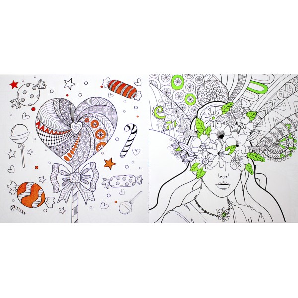 Розмальовка В5 "Color & Relax" мікс №РМ-67/Апельсин/(18)