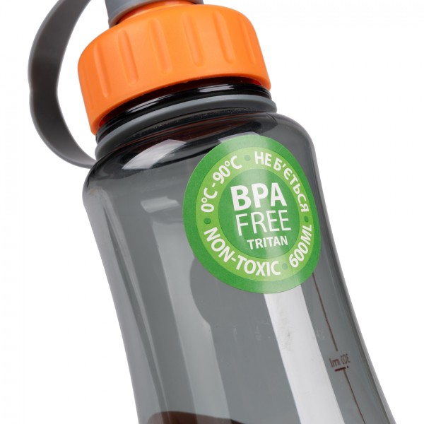 Пляшка для води пласт. "Yes" 600мл Fusion сіра №708192