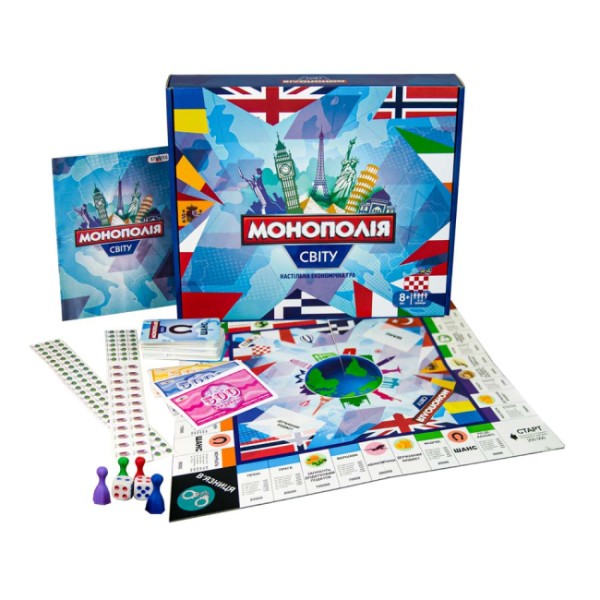 Гра Монополія Світова LUX в коробці,33,5 х29,3 х5,7 см (5) Strateg 7007