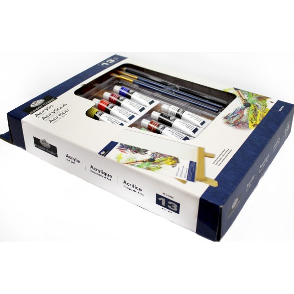 Набір акрил. фарб "Royal Langnickel" 8x5мл з мольбертом №REA5404