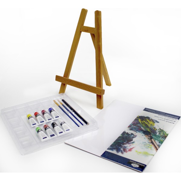 Набір акрил. фарб "Royal Langnickel" 8x5мл з мольбертом №REA5404
