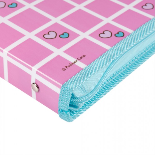 Папка факульт."Yes" А4 №492222 "Pusheen. Hearts" пласт. на блискавці,з внутр. кишенею(12)(48)