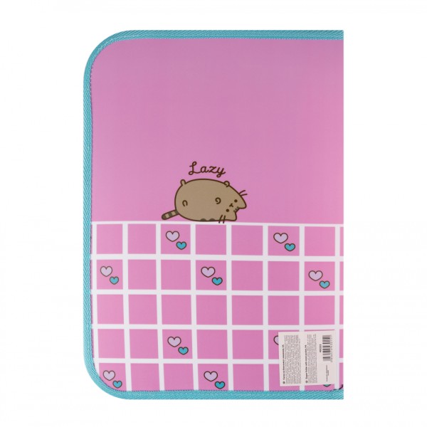 Папка факульт."Yes" А4 №492222 "Pusheen. Hearts" пласт. на блискавці,з внутр. кишенею(12)(48)