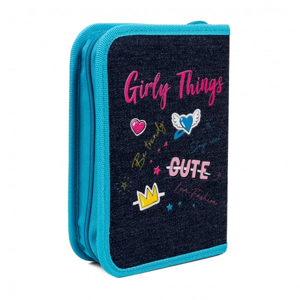 Пенал "Yes" Caramel Girl тв.,одинар.,2клап. №HP-04/533588(48)