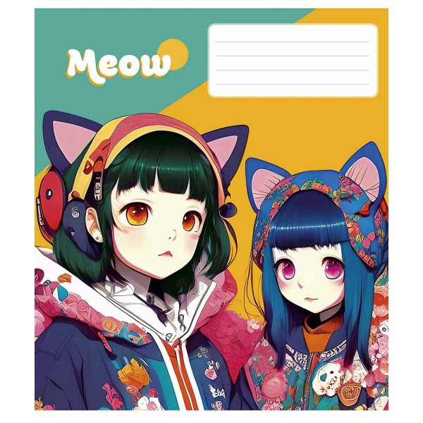 Зошит 48арк. лін. Star "Kawaii (Каваї)" ВД-лак №048-3302L(10)(100)