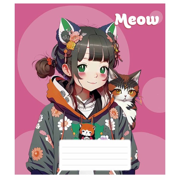 Зошит 48арк. лін. Star "Kawaii (Каваї)" ВД-лак №048-3302L(10)(100)