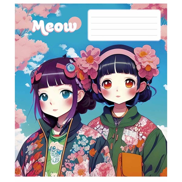 Зошит 48арк. лін. Star "Kawaii (Каваї)" ВД-лак №048-3302L(10)(100)