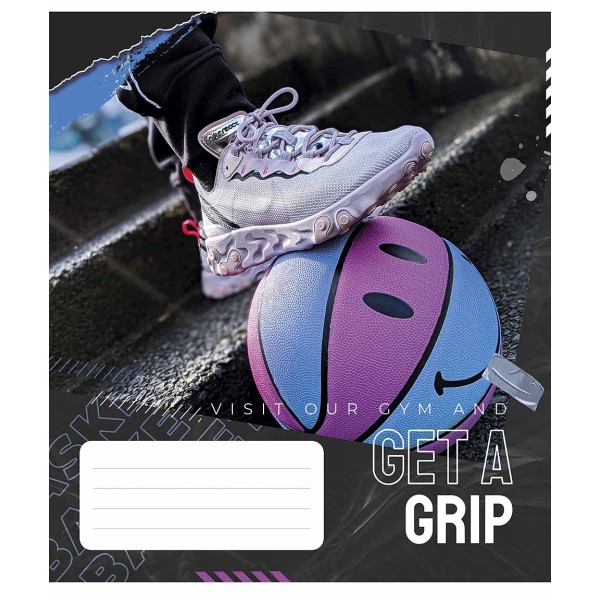 Зошит 48арк. лін. Школярик "Get a grip" ВД-лак №048-3304L(10)(100)