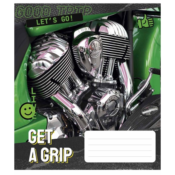 Зошит 48арк. лін. Школярик "Get a grip" ВД-лак №048-3304L(10)(100)