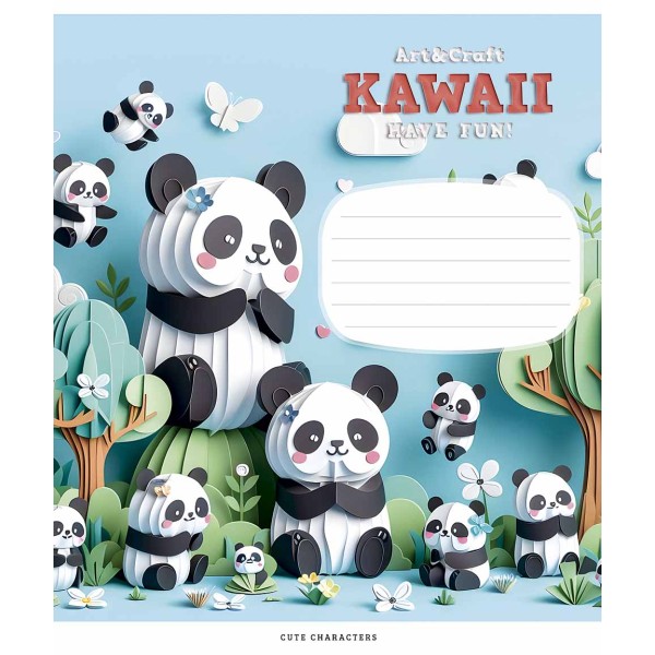 Зошит 12арк. кліт. Школярик "Art & Craft" виб.УФ-лак №012-3398K(30)(300)