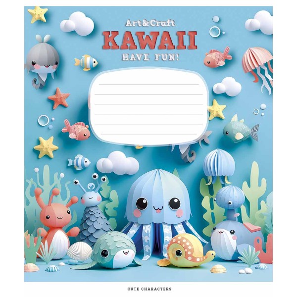 Зошит 12арк. кліт. Школярик "Art & Craft" виб.УФ-лак №012-3398K(30)(300)