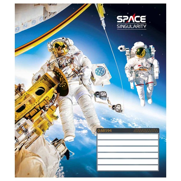 Зошит 12арк. лін. Школярик "Space singularity" ВД-лак №012-3384L(30)(360)