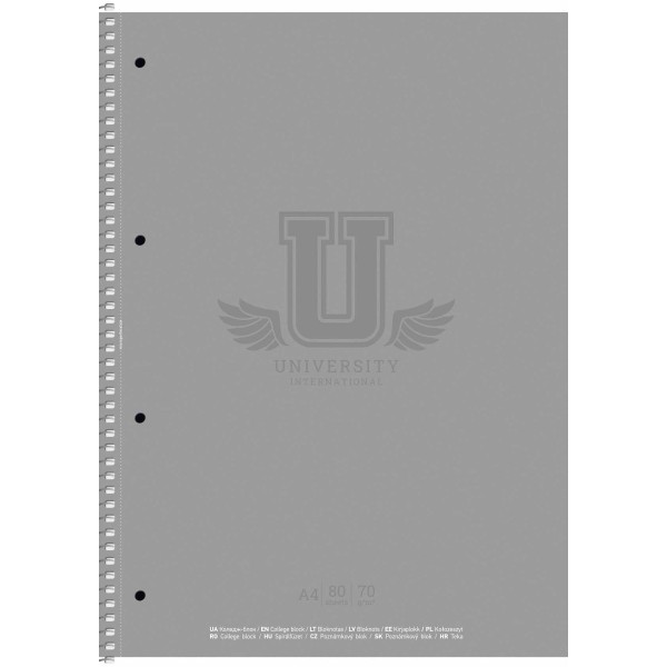 Коледж-блок А4 80арк. кліт. "Student" мат. лам. №A4-080-6526K/Школярик/(4)(40)