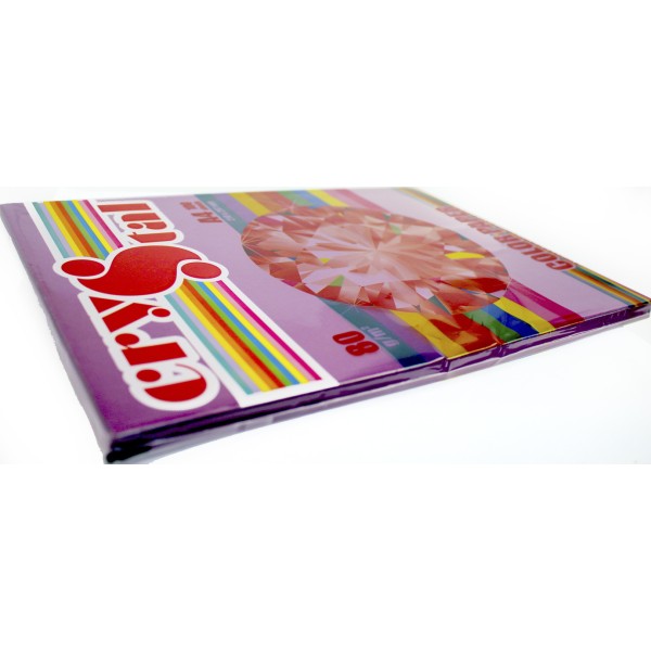 Папір кольор. А4 80г/м темн. Crystal Color Paper Raspberry 44A (т.-малиновий)(100)