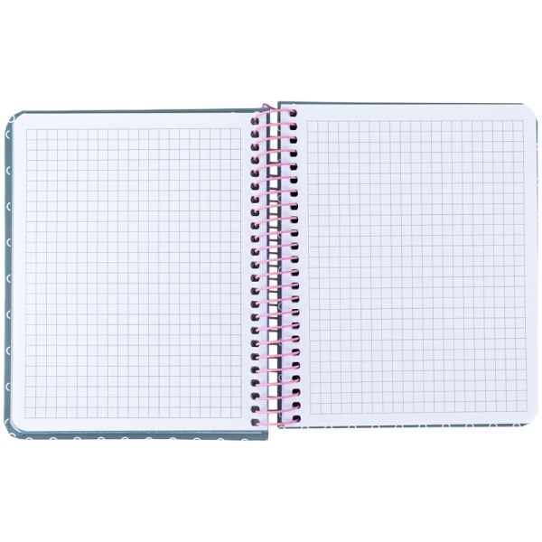 Блокнот пруж. В6+ 120арк. кліт. тв. обкл.,сірий №8461-2-A/Axent/(20)