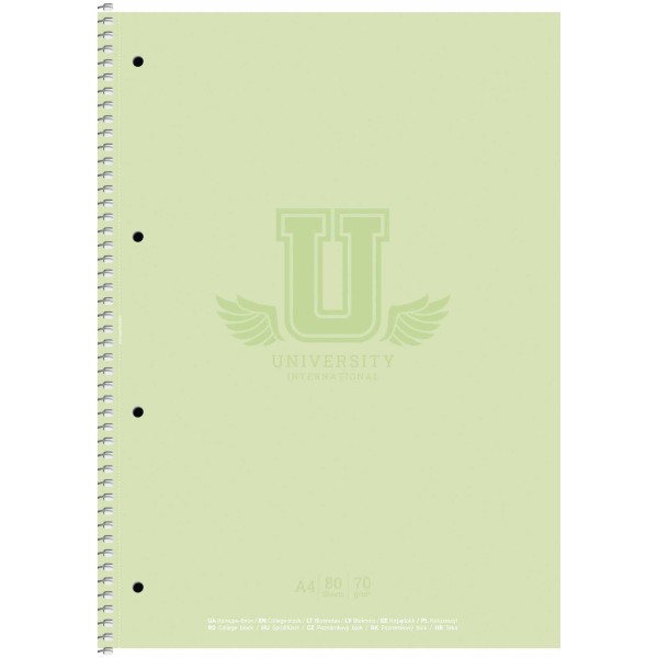 Коледж-блок А4 80арк. кліт. "Student" мат. лам. №A4-080-6524K/Школярик/(4)(40)