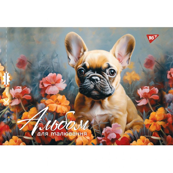 Альбом для малюв. на скобі 28/100 А4 з перфор. (для дівчаток) №130562/Yes/(6)(84)