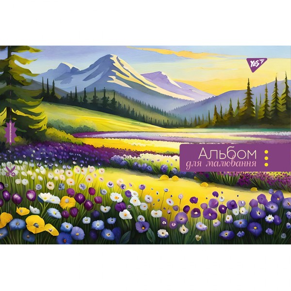 Альбом для малюв. на скобі 28/100 А4 з перфор. (для дівчаток) №130562/Yes/(6)(84)