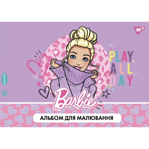 Альбом для малюв. на скобі 28/100 А4 з перфор. (для дівчаток) №130557/Yes/(6)(84)