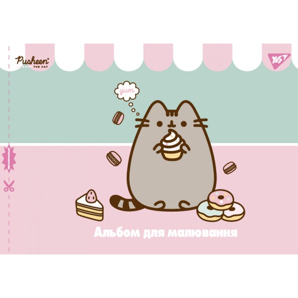 Альбом для малюв. на скобі 28/100 А4 з перфор. (для дівчаток) №130557/Yes/(6)(84)