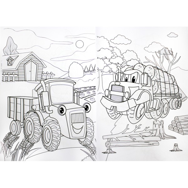 Розмальовка А4 8арк. "Видання для дозвілля.Розмальовка-збірка" мікс №РМ-58/Апельсин/(20)