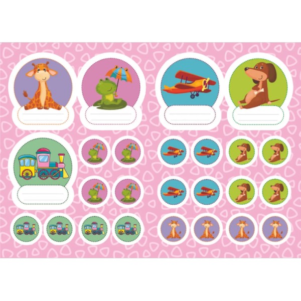 Наліпки А4 "Лисичка" для дитячого садка, 50 наліпок /Талант/