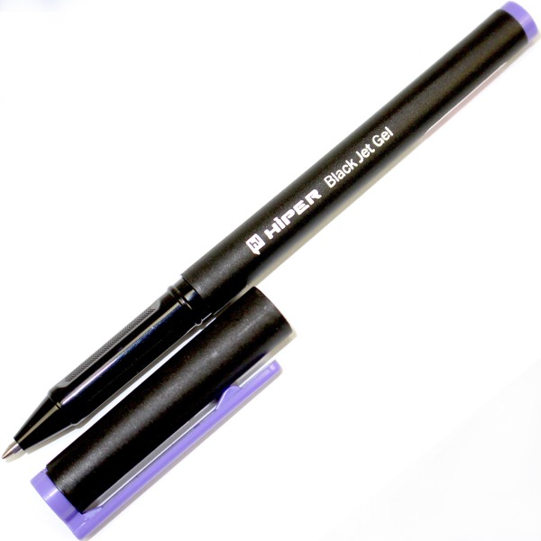 Ручка гел. "Hiper" №HG-155 Black Jet 0,6мм фіолетова(10)(100)