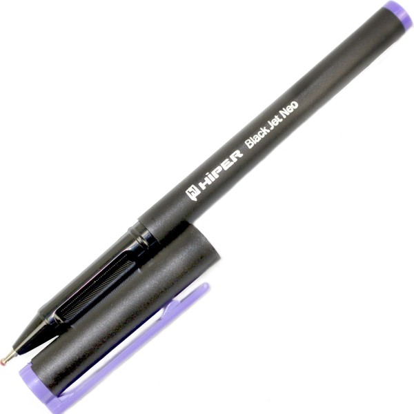 Ручка кульк. масл. "Hiper" №HO-150 Black Jet Neo 1мм фіолетова(10)(100)
