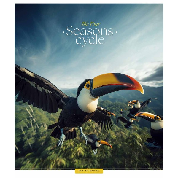 Зошит 48арк. лін. Школярик "Four seasons" УФ-лак №048-3403L(10)(100)