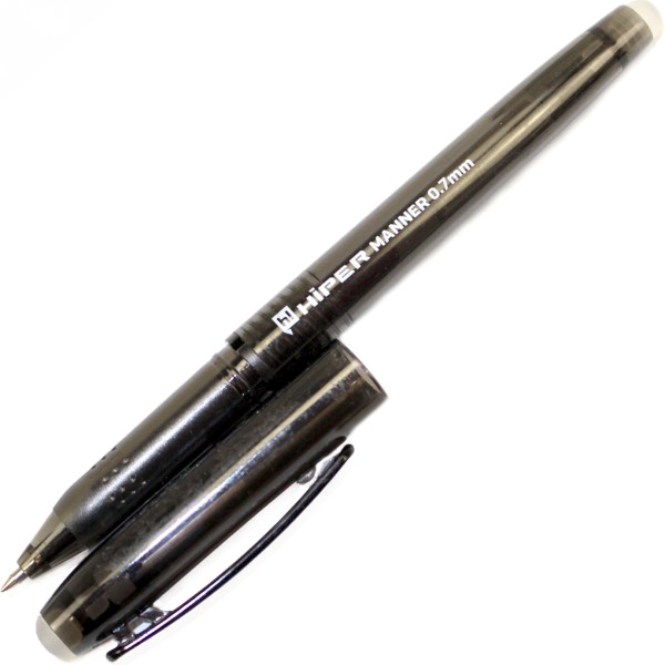 Ручка гел. "Hiper" №HG-225 Manner пиши-стирай 0,7мм чорна(12)