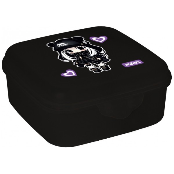 Ланч бокс пласт. "Maxi" 850мл чорний №MX98122(15)