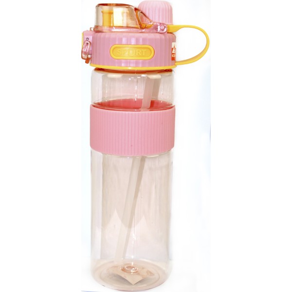 Пляшка для води пласт."Optima" 1000мл рожева №O51972